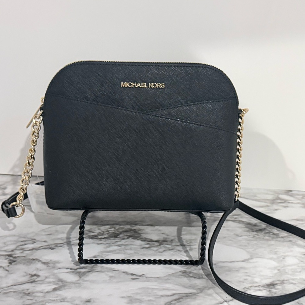 Michael Kors Jet Set Travel Dome Crossbody – Black Saffiano Leather (NWT) - Picture 2 of 11